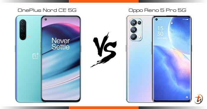 oppo reno 5 pro vs oneplus nord ce 5g