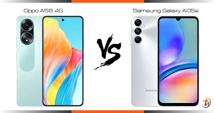 Oppo A58 4G 对比 Samsung Galaxy A05s - 功能区别与规格参数对比 - TechNave 中文版