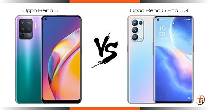 beza oppo reno 5 dan 5f