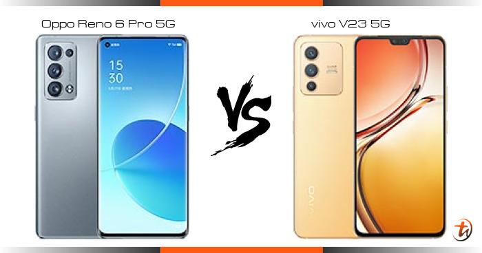 vivo v23 compare oppo reno 6 pro