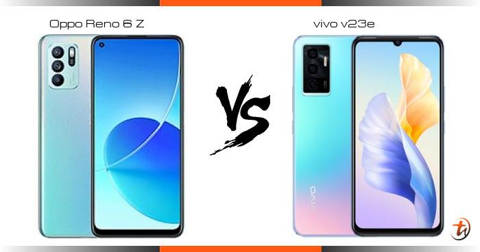 vivo v23e compare oppo reno 6