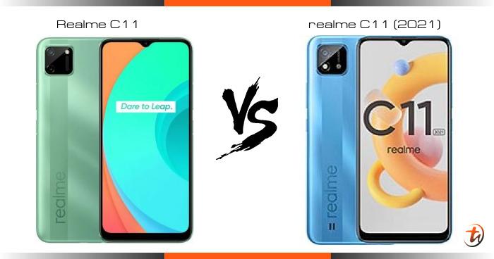 beza realme c11 2020 dan 2021