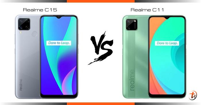 realme c11 and c15