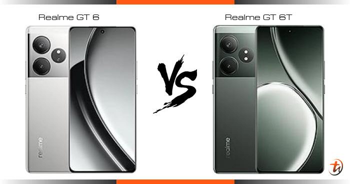 compare realme gt 6 vs realme gt 6t