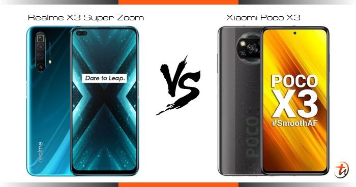 Compare Realme X3 Super Zoom vs Xiaomi Poco X3 specs and ...