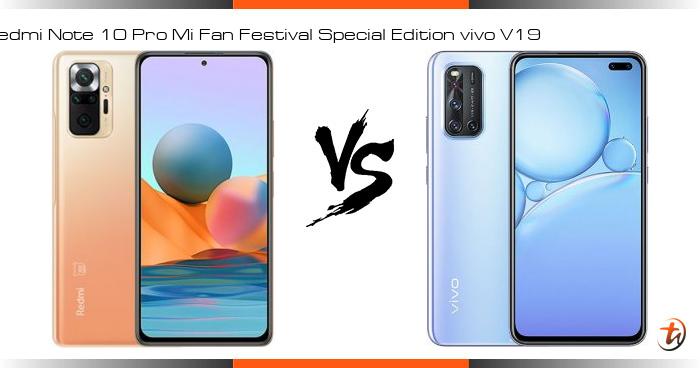 redmi note 10 pro vs vivo v19