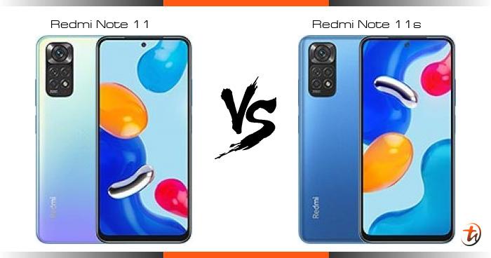 beza redmi note 11 dan 11s