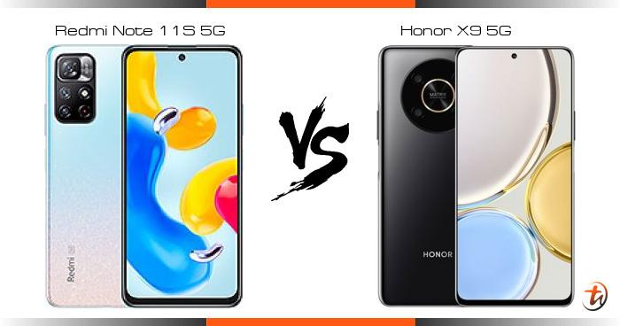 Redmi Note 11S 5G 对比 Honor X9 5G - 功能区别与规格参数对比 - TechNave 中文版