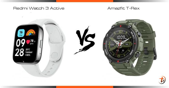 Banding Redmi Watch 3 Active Dan Amazfit T-Rex - Spesifikasi Dan Harga ...