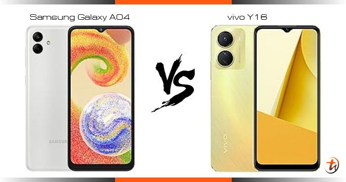 samsung galaxy a04 vs vivo y16