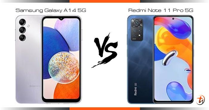 samsung galaxy a14 vs redmi note 11 pro