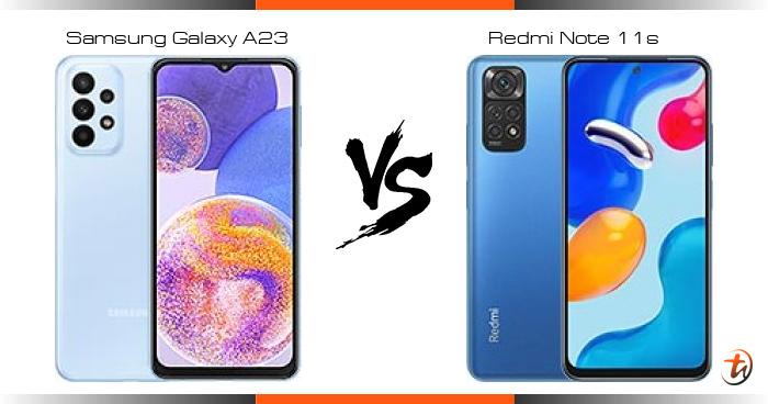 samsung a23 vs redmi note 11s