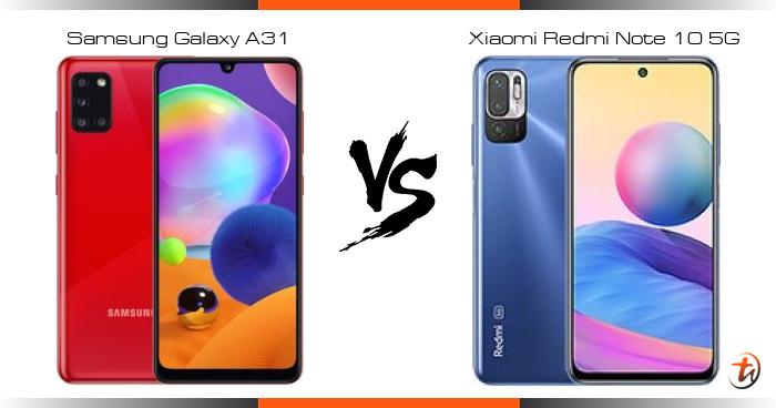 redmi 10 vs samsung a31