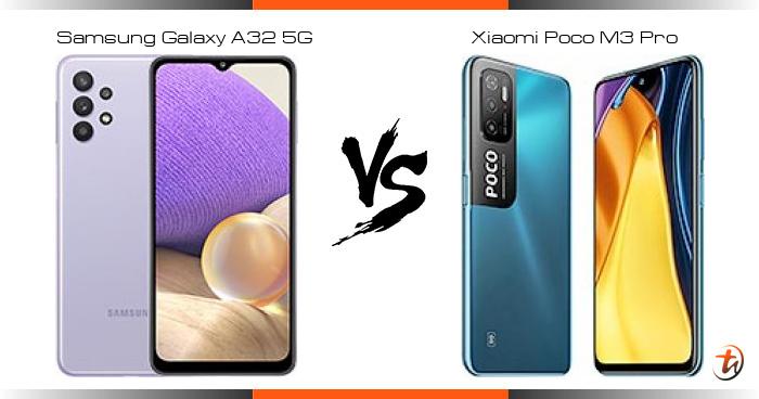 galaxy a32 vs poco m3