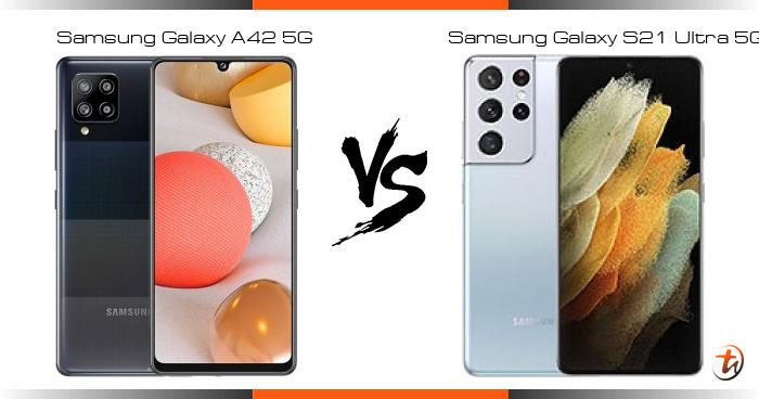 compare samsung a42 and s21