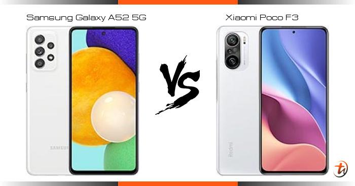 galaxy a52 5g vs poco f3