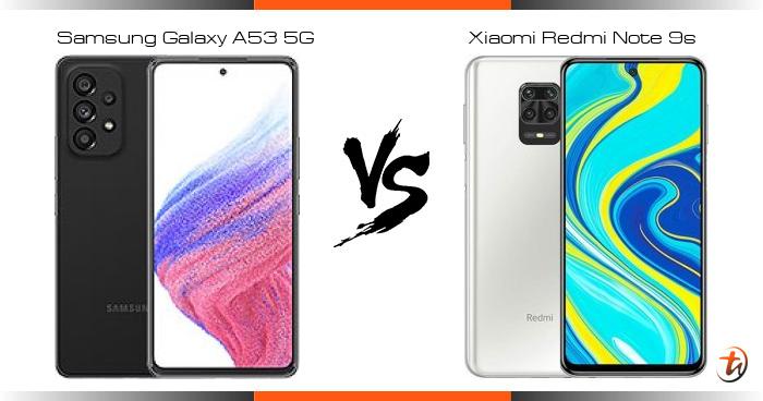 samsung a53 vs redmi note 9s