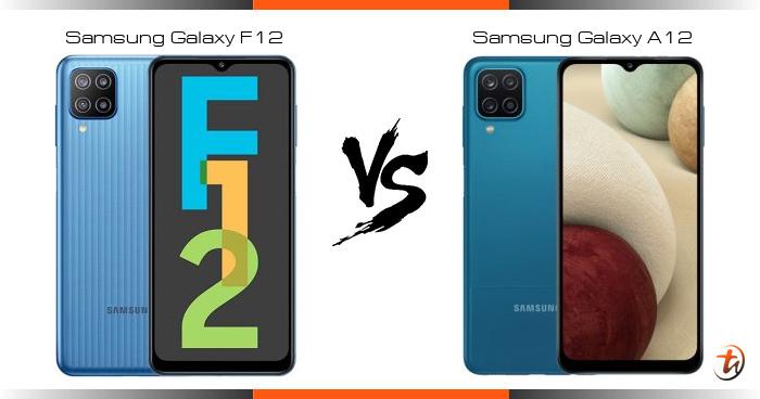 compare samsung f12 and a12