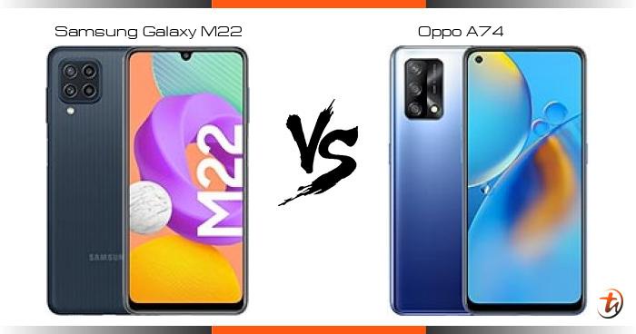 samsung m22 oppo a74