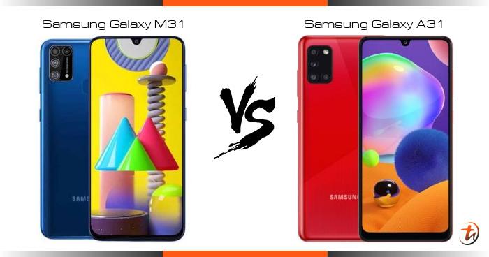 compare samsung m31 and a31