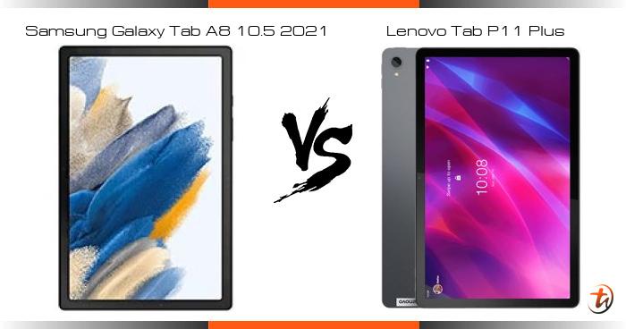 Compare Samsung Galaxy Tab A8  2021 vs Lenovo Tab P11 Plus specs and  Malaysia price | tablet features