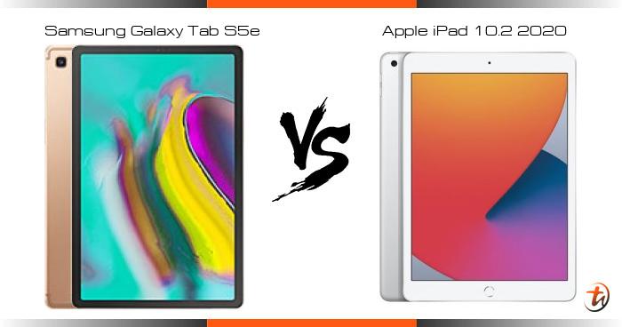 Compare Samsung Galaxy Tab S5e vs Apple iPad 10.2 2020 specs and ...