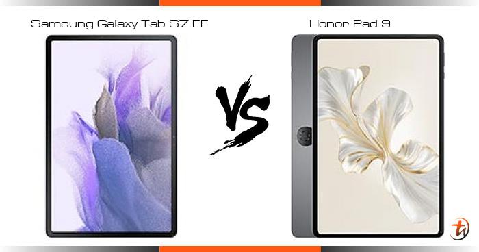 samsung galaxy tab s7 fe vs honor pad 9