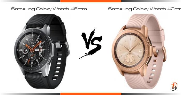 Compare Samsung Galaxy Watch 46mm vs Samsung Galaxy Watch 42mm specs ...