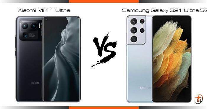 Compare Xiaomi Mi 11 Ultra vs Samsung Galaxy S21 Ultra 5G