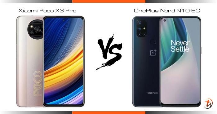 oneplus nord n10 vs poco x3 pro