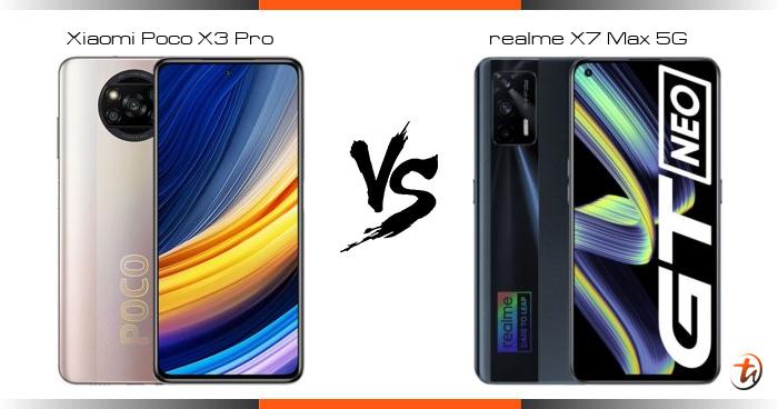 realme x7 max 5g vs poco x3 pro