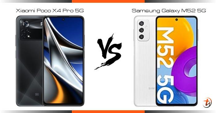 xiaomi poco x4 pro vs samsung m52