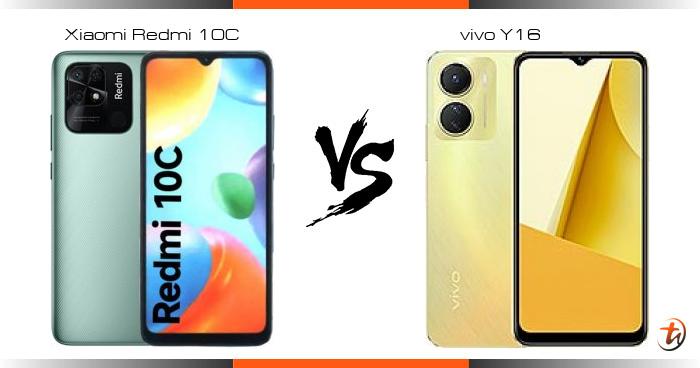 vivo y16 vs redmi 10c