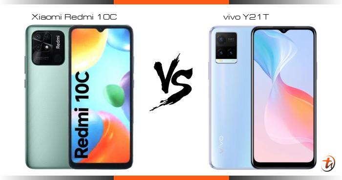 vivo y21t vs redmi 10c