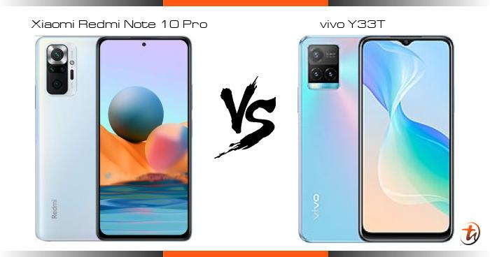 redmi note 10 pro vs vivo y33t