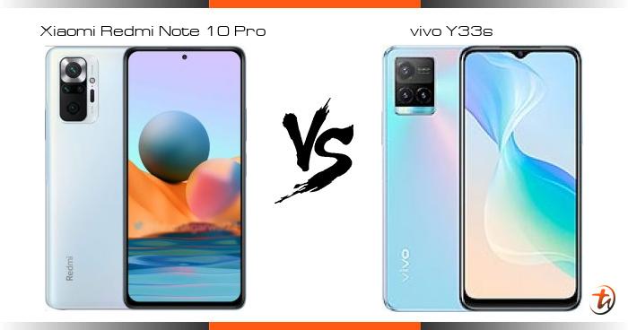 vivo y33s vs note 10 pro