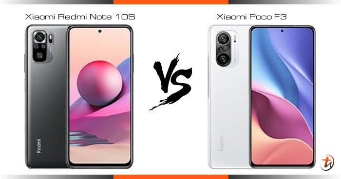 xiaomi redmi note 10s vs poco f3