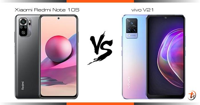 vivo v21 vs redmi note 10s