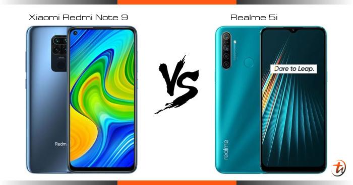 Pare Xiaomi Redmi Note 9 Vs Realme 5i Specs And Malaysia Price Phone Features