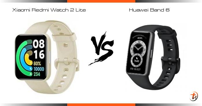 mi watch lite 2 vs huawei band 6