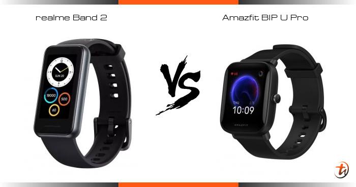 Amazfit bip u discount vs realme watch