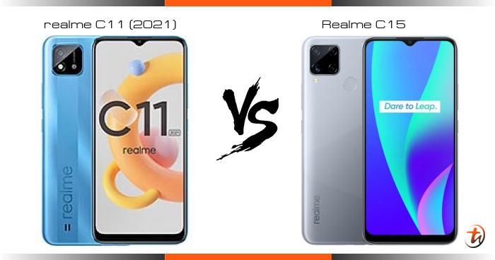 realme c11 and c15