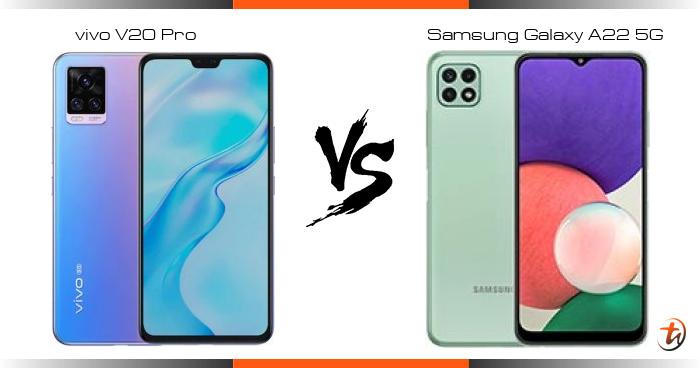 samsung a22 vs vivo v20