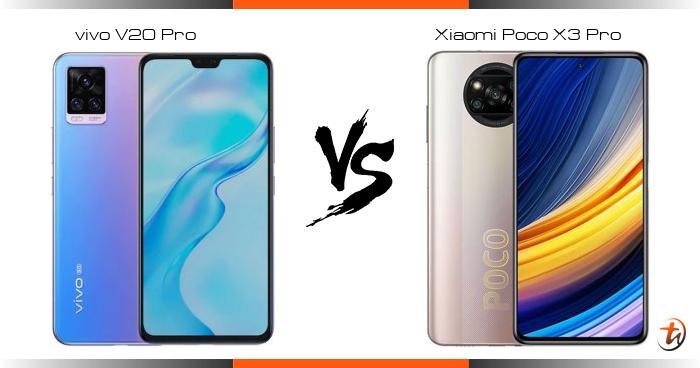 vivo v20 pro vs poco x3