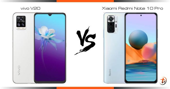 vivo v20 pro vs redmi note 10 pro