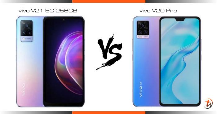 vivo v21 compare vivo v20