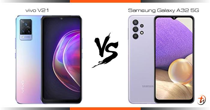 samsung a32 vs vivo v21