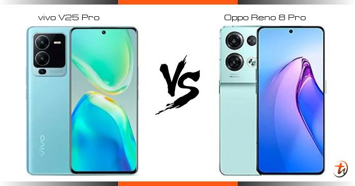 vivo v25 pro compare oppo reno 8 pro