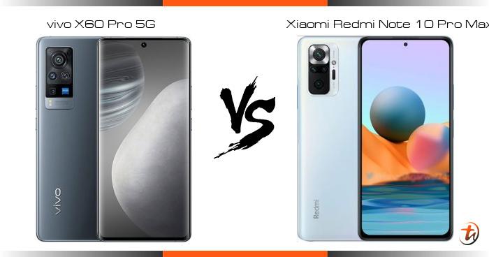 vivo x60 vs redmi note 10 pro