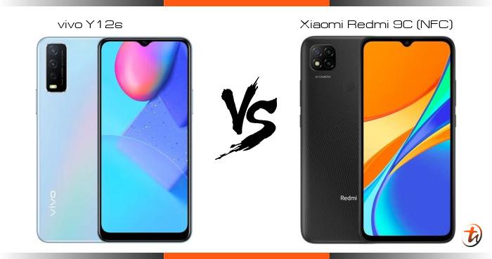 vivo y12s vs xiaomi redmi 9c